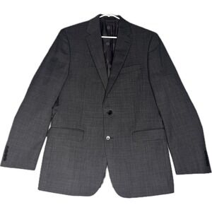 Lauren Ralph Lauren Mens 40L‎ Blazer Charcoal Gray Wool Blend Sport Coat 40 Long